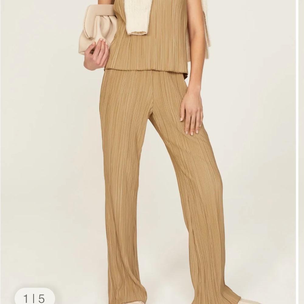 Anine Bing Billie Pants, Camel, NWT